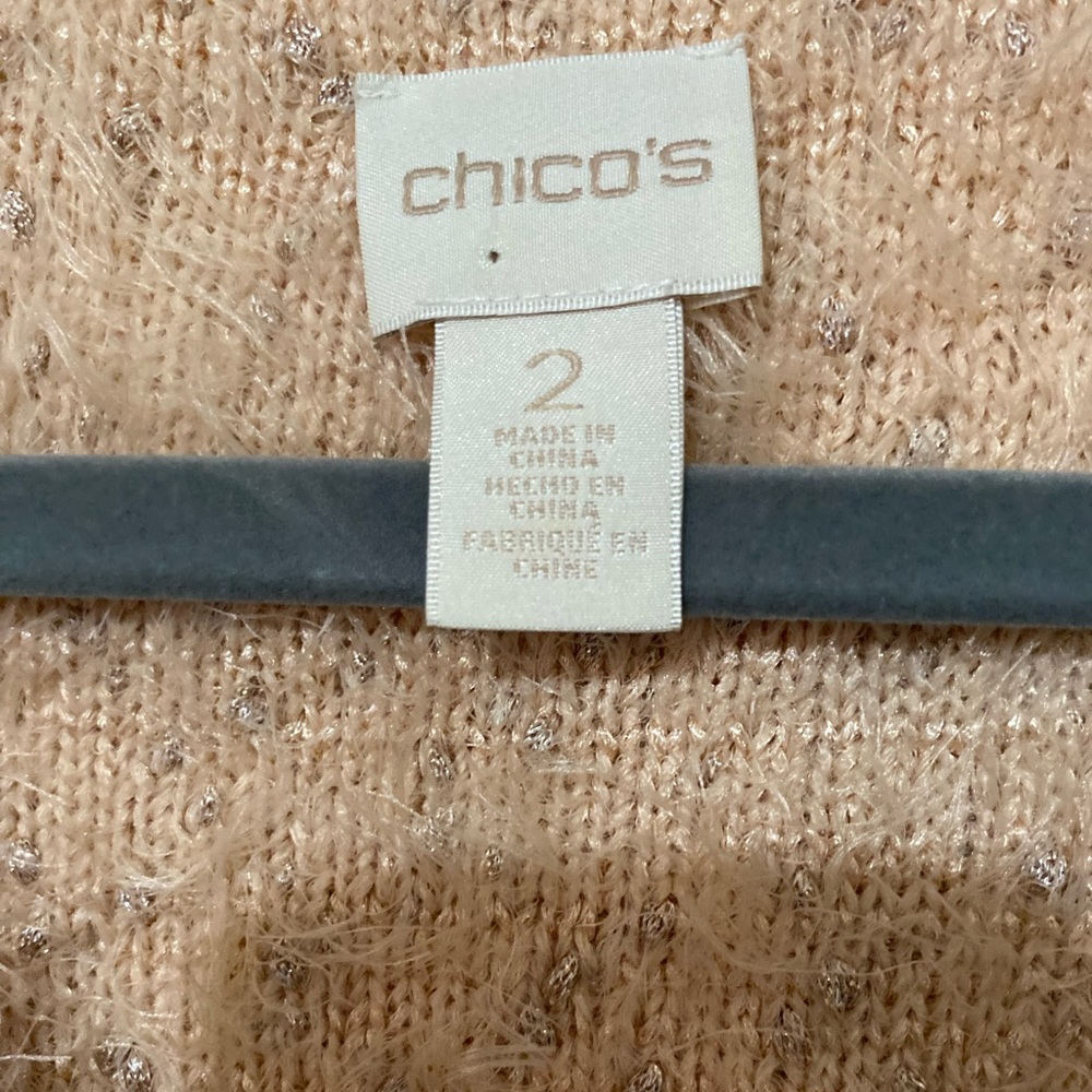 Chico’s Luxurious Fuzzy Sweater, has shimmer! - Picture 8 of 13